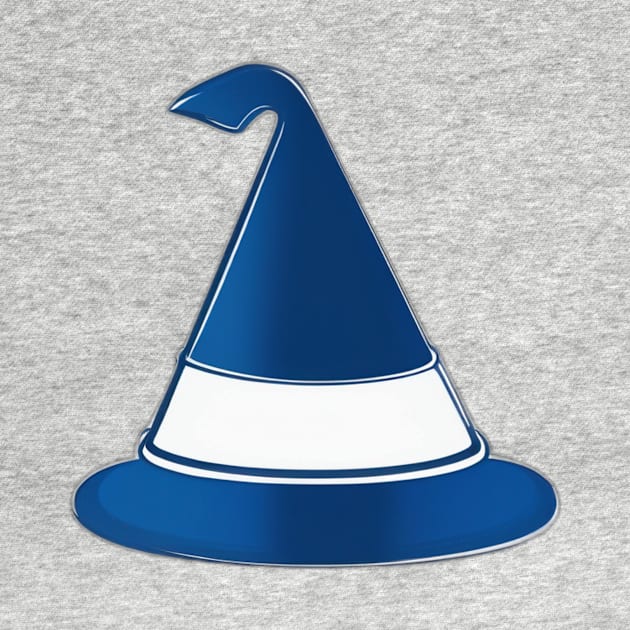 Enchanted Blue Wizard Hat Illustration No. 961 by cornelliusy